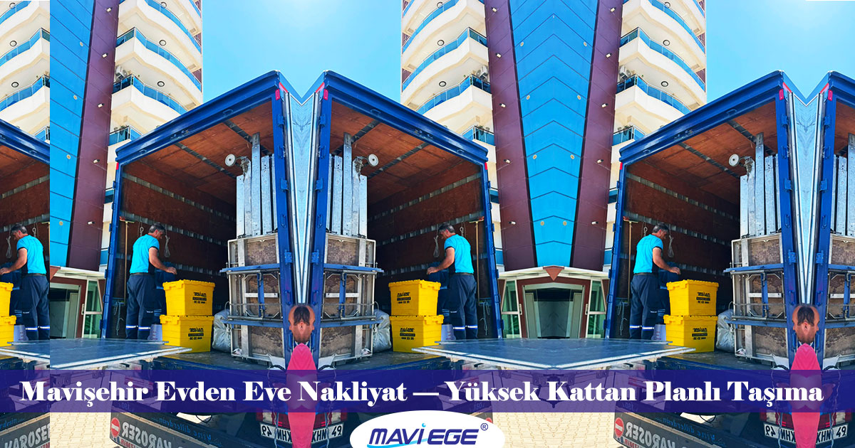 Mavi Ege Nakliyat Mavişehir bölgesinde evden eve nakliye hizmetinde