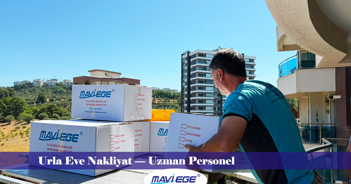 Mavi Ege Nakliyat asansörle Urla evden eve nakliye hizmetini sunuyorken